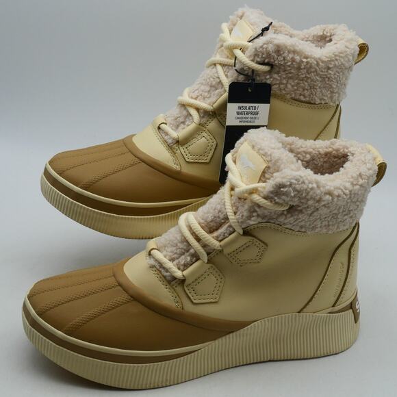 Sorel Shoes - NEW Sorel Women's 9 Out n About IV Chillz Boots WP Insulated Honey White Canoe